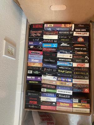 HOURS OF MOVIES WATCHING ENTERTAINMENT, OVER 75+ MOVIES ON VHS