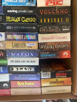 HOURS OF MOVIES WATCHING ENTERTAINMENT, OVER 75+ MOVIES ON VHS