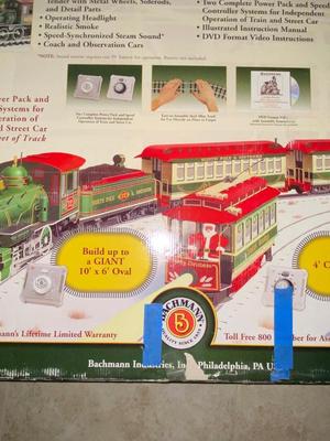 SUPER SIZED BACHMAN BIG HAULER CHRISTMAS TRAIN AND MOVIES