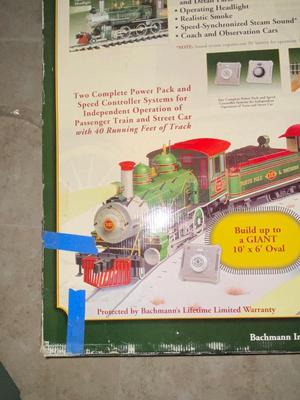 SUPER SIZED BACHMAN BIG HAULER CHRISTMAS TRAIN AND MOVIES