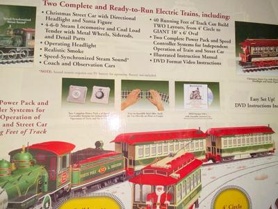 SUPER SIZED BACHMAN BIG HAULER CHRISTMAS TRAIN AND MOVIES