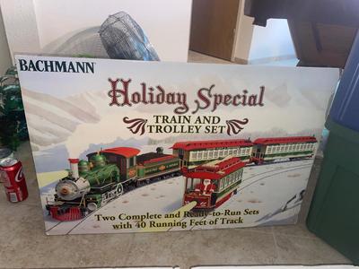 SUPER SIZED BACHMAN BIG HAULER CHRISTMAS TRAIN AND MOVIES