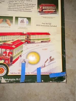 SUPER SIZED BACHMAN BIG HAULER CHRISTMAS TRAIN AND MOVIES