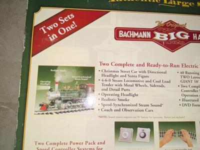 SUPER SIZED BACHMAN BIG HAULER CHRISTMAS TRAIN AND MOVIES