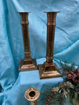 6 Brass Candlesticks