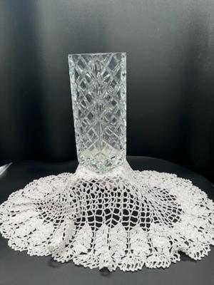 Faceted Crystal Vase