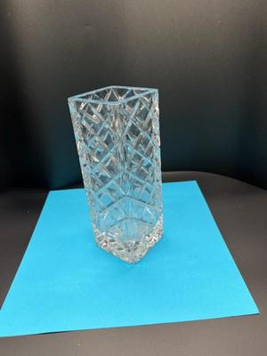 Faceted Crystal Vase