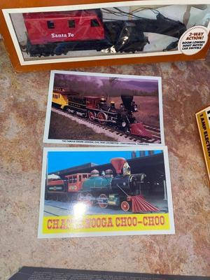 TYCO HO ELECTRIC POWER PACK, TRAIN CARS, & OVER TRESTLE SET