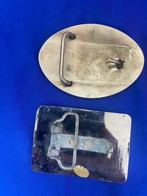 BUCKING BRONCO, EAGLE, LANDSCAPE & HORSE BELT BUCKLES