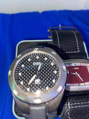 2X FOR 1 MONEY MENS FOSSIL WATCHES
