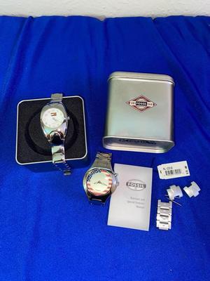 2 MENS WATCHES TOMMY HILLFIGER AND FOSSIL