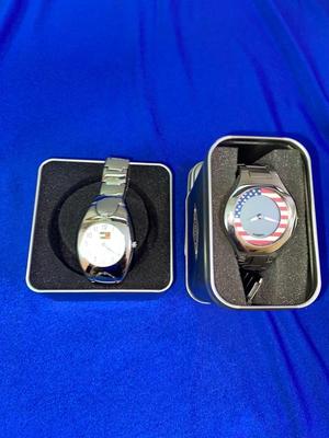 2 MENS WATCHES TOMMY HILLFIGER AND FOSSIL