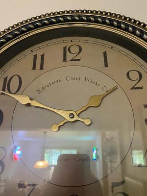 2 PICTURES AND A WALL CLOCK