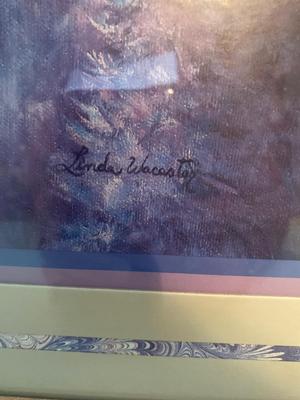 2 LARGE FRAMED ARTWORKS