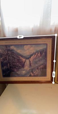 2 LARGE FRAMED ARTWORKS