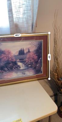 2 LARGE FRAMED ARTWORKS