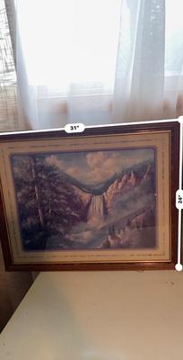 2 LARGE FRAMED ARTWORKS
