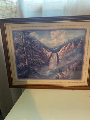 2 LARGE FRAMED ARTWORKS