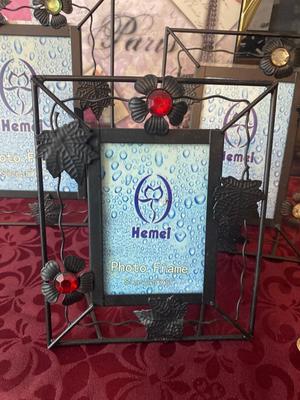 PICTURE FRAMES-SCRAP BOOKS AND VASES