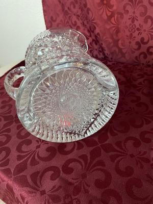 ANTIQUE PLATE AND VINTAGE GLASS
