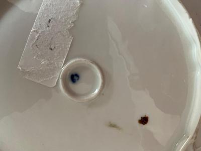 ANTIQUE PLATE AND VINTAGE GLASS