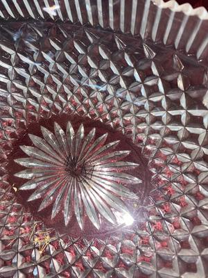 MIKASA GLASS BASKET, CANDLES, VINTAGE GLASS ITEMS AND MORE