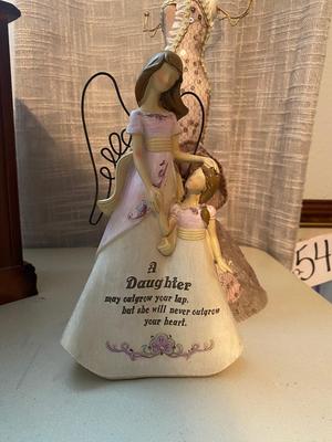 JEWELRY BOX, PRETTY NECKLACE HANGER AND MOTHER/DAUGHTER DECORATION
