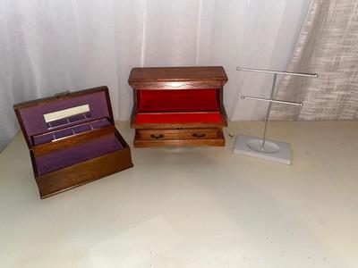 JEWELRY BOXES AND BRACELET/NECKLACE STAND