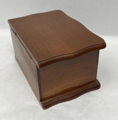 Wood Jewelry Box with Top Lid and 1 Drawer