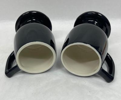 Pair of Ceramic MCM Pedestal-style Coffee Cups