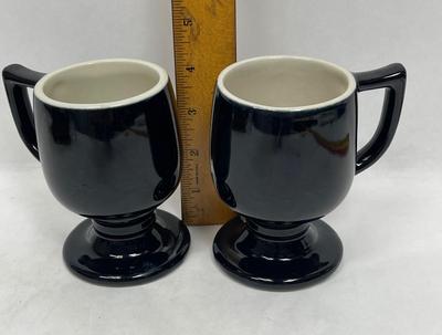 Pair of Ceramic MCM Pedestal-style Coffee Cups