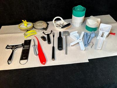 Lot 56. Kitchen Utensils with Juicer