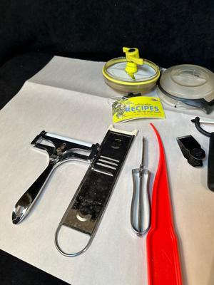 Lot 56. Kitchen Utensils with Juicer