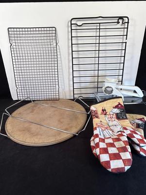 Lot 71. Pizza Stone & Accessories