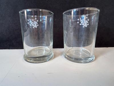 Lot 73. Vintage Air France logo Plates and Glasses