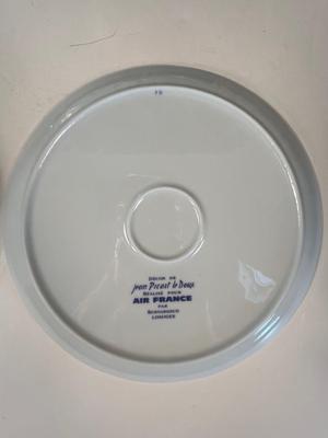 Lot 73. Vintage Air France logo Plates and Glasses