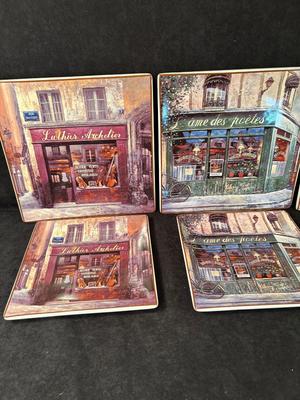 Lot 81. French-themed Plate Set