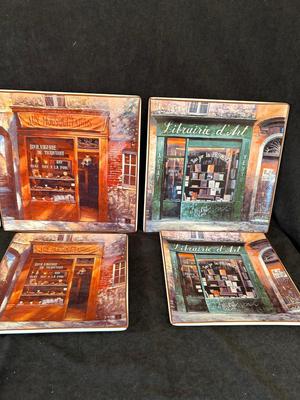 Lot 81. French-themed Plate Set