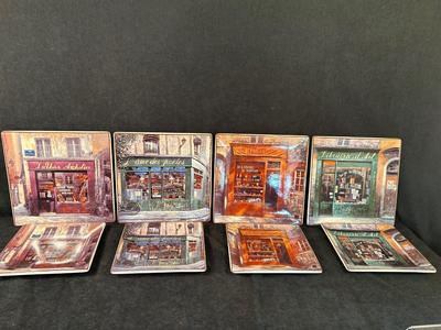 Lot 81. French-themed Plate Set