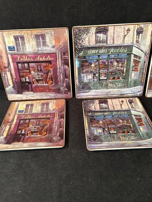 Lot 82. French-themed Plate Set