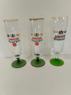 Lot 94. German Logo Pilsner Glasses