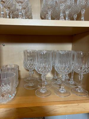 Lot 96. Large Glassware Set w/ Ice Bucket