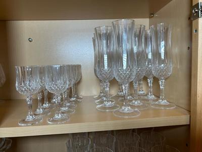 Lot 96. Large Glassware Set w/ Ice Bucket