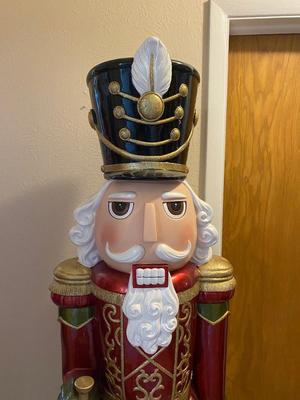 LIFE SIZED TIN NUTCRACKER STANDING 6’ TALL