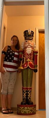 LIFE SIZED TIN NUTCRACKER STANDING 6’ TALL