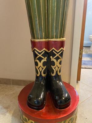 LIFE SIZED TIN NUTCRACKER STANDING 6’ TALL