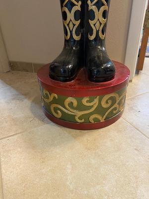 LIFE SIZED TIN NUTCRACKER STANDING 6’ TALL