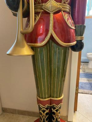LIFE SIZED TIN NUTCRACKER STANDING 6’ TALL