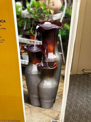 NEW HAMPTON BAY CERAMIC WATER FOUNTAIN