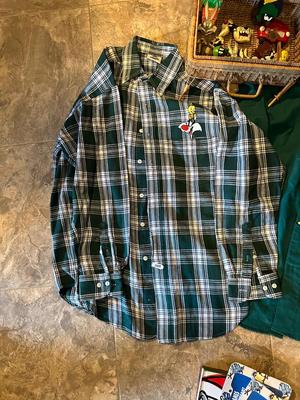 NEW LOONEY TUNES SHIRTS (MED) LEATHER BELT, 2 PLATE FRAMES, CLIPS AND CARD REGISTER